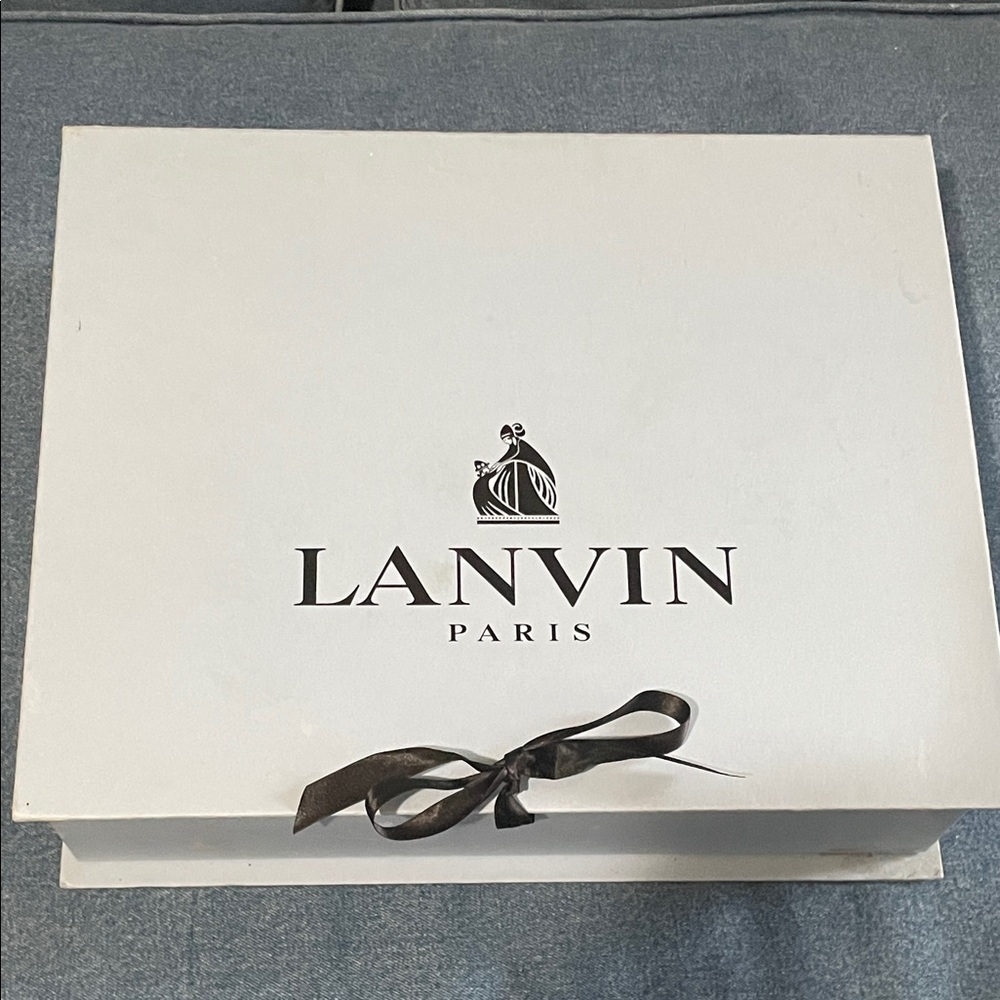 Lanvin light blue Box with Black Ribbon